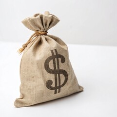 Dollar Sign Fabric Tote Bag