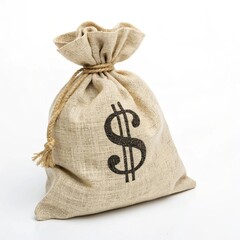 Dollar Sign Fabric Tote Bag