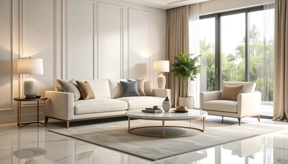 Modern living room interior design (3)