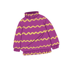Purple knitted winter for girl or boy 