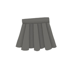 Grey skirt design for girl sport or travelling