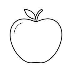 vector illustration of an apple