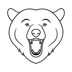 bear head vector