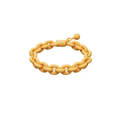 Obraz premium 3D golden loop chain bracelet