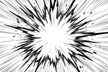 Cartoon lightning thunder sound background vector