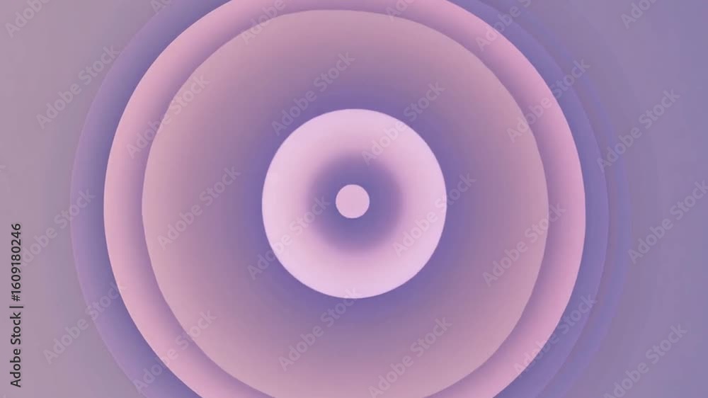 Poster abstract circles create a sense of depth and movement, featuring a gradient of soft pastel colors