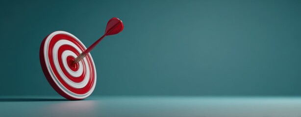 The target with an arrow striking the bullseye symbolizing success and achievement.