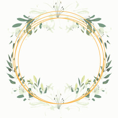 Obraz premium floral frame with flowers