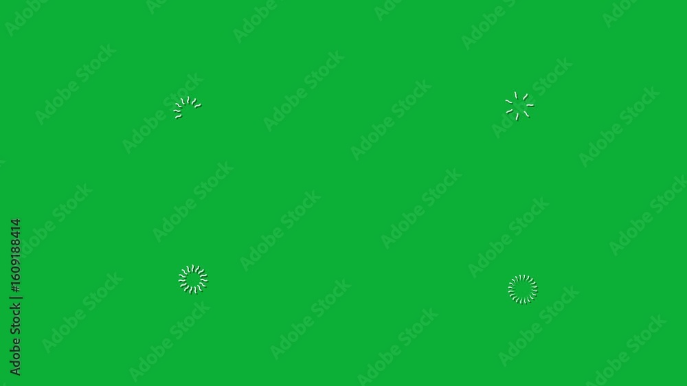 Poster firework circle bursts click animation, 4 different elements for motion graphic