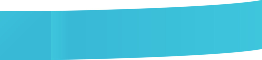 Light blue curved adhesive bandage floating on a white background creating a modern and minimalist design, ideal for healthcare and medical themes