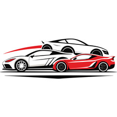 Naklejka premium Minimalist stylized illustration with three elements