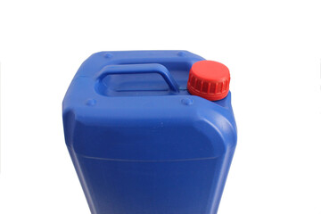 Blue canister isolated in white background
