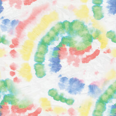 Tie Dye Shirt. 1970s Tiedye Pattern. Rainbow Vector Peace. Bright Tie Dye. Spiral Rainbow Tiedye. Pink Swirl Pattern. Blue 1960 Repeat. Green Color Swirl Background. Abstract Vector Watercolor