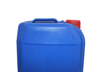 Blue canister isolated in white background