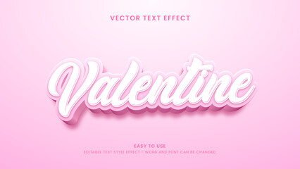 valentine editable text effect