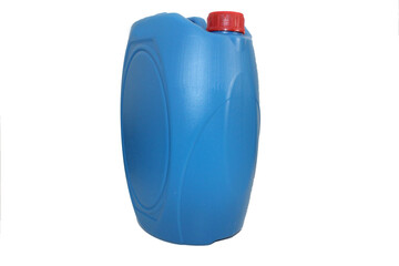 Blue canister isolated in white background