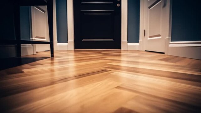 Herringbone Wood Floor and Doors