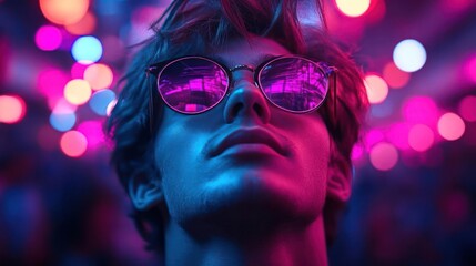 young woman dancing in nightclub