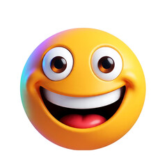 3d smiley face with smile