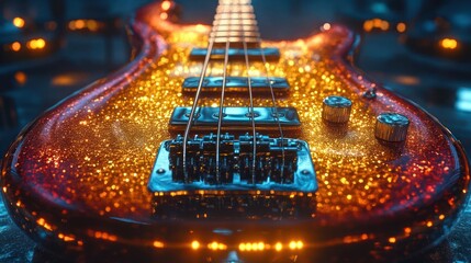 electric guitar in the night