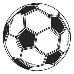 Fototapeta premium Classic soccer ball design isolated on transparent background