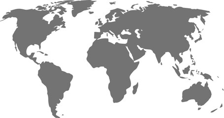 detailed world map vector ai eps jpeg png for editable global design, cartography, infographic and presentation use