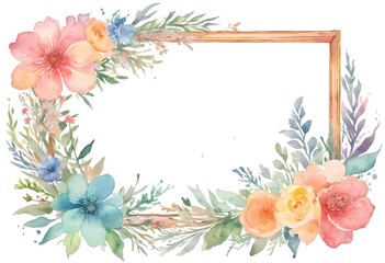 Obraz premium Create heartfelt moments with a beautiful rose hip and dogrose flower layout for cards celebrating love, joy, and special occasions like birthdays and weddings Generative AI