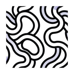Wavy Abstract Pattern with Organic Flowing Lines