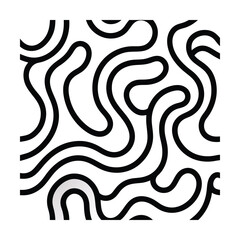 Wavy Abstract Pattern with Organic Flowing Lines