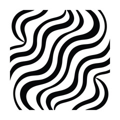 Wavy Abstract Pattern with Organic Flowing Lines