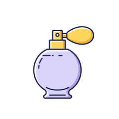 Round Perfume Bottle with Gold Sprayer Cap