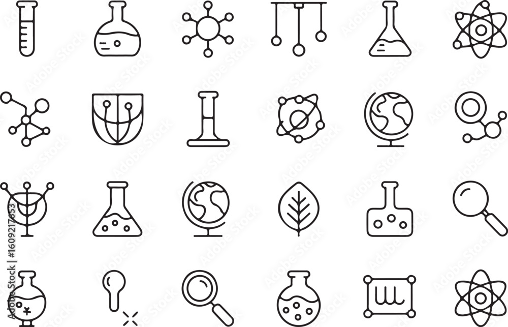 Poster versatile collection of abstract geometric graphic elements and icons presented in a clean modern si