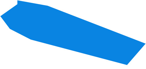 Obraz premium Saint Martin abstract. Abstract blue shape with white outline isolated on white background.