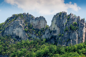 Seneca Rocks in Summer, West Virginia