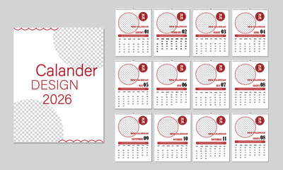  modern and clean Calendar Design for 2026.
