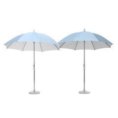 Obraz premium umbrella for sea and sun protection isolated for background 