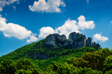 Seneca Rocks in Summer, West Virginia