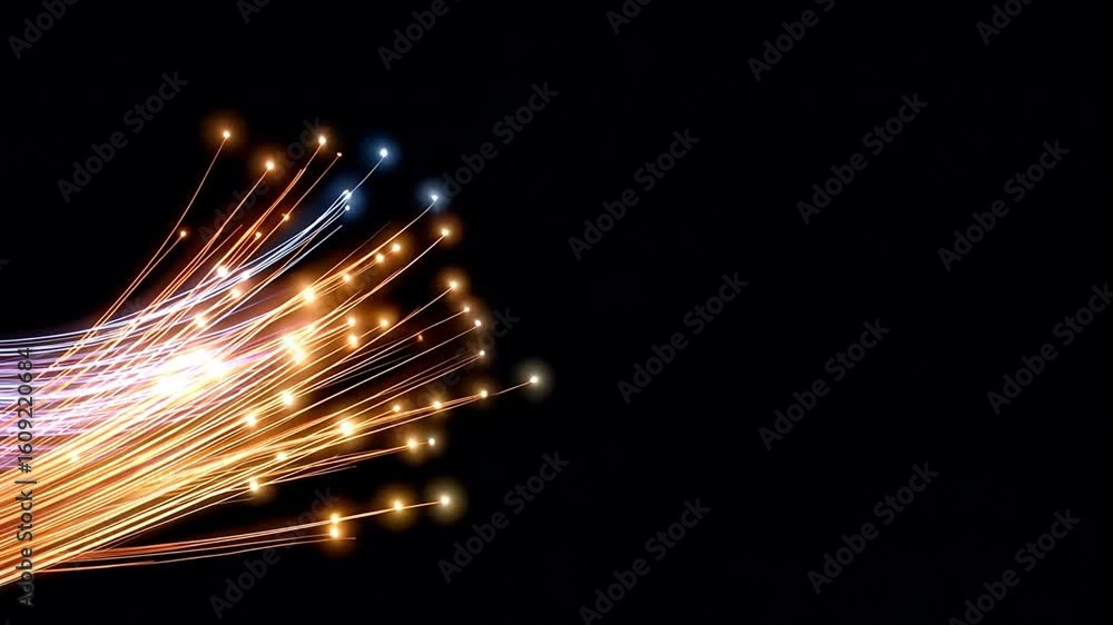 Aufkleber colorful and vibrant light trails create dynamic energy and movement against dark background, with g