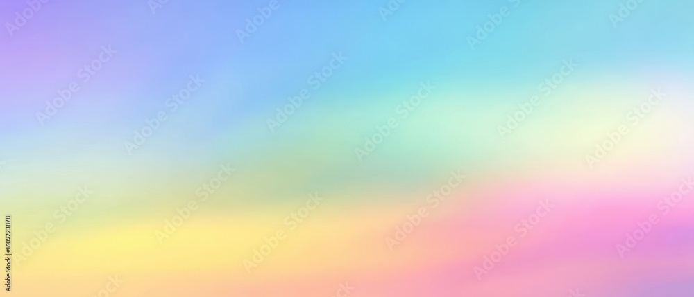 Poster the abstract colorful gradient background with dreamy soft textures