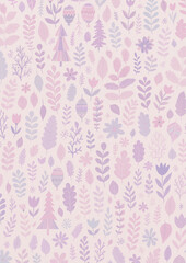 seamless pattern with flowers