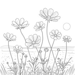 floral background with flowers