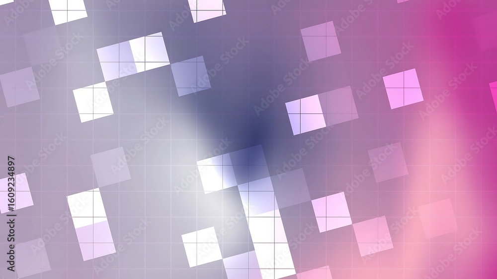 Poster ombre berry navy abstract gradient background with geometric square pattern and grid design in purpl