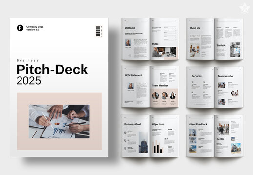Business Pitch Deck Brochure Template