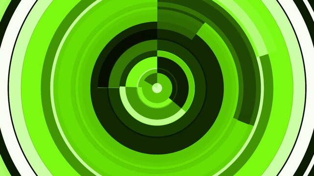circle background and radar communication technology interface