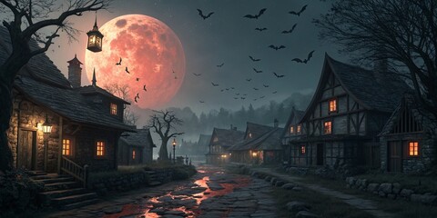 Halloween dark and scary Background 
