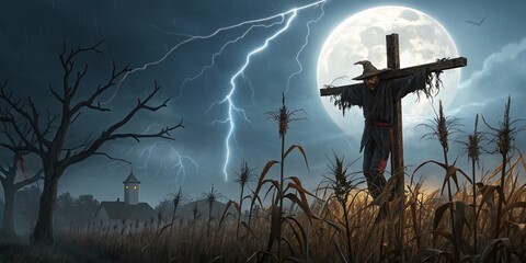 Halloween dark and scary Background 