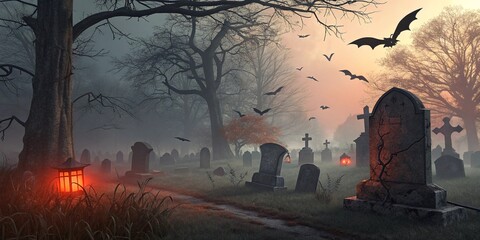 Halloween dark and scary Background 