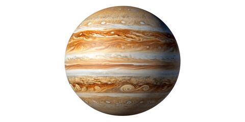 Jupiter Planet Globe Isolated on Transparent Background – High-Resolution PNG Realistic Jupiter Planet Isolated, Transparent PNG for Space and Astronomy Projects © arif