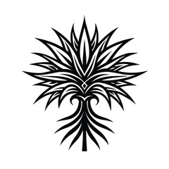Yucca Inspired Tribal Tattoo Artistic Design