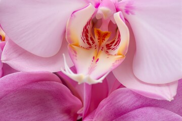 Delicate Pink Orchid with Intricate Detail